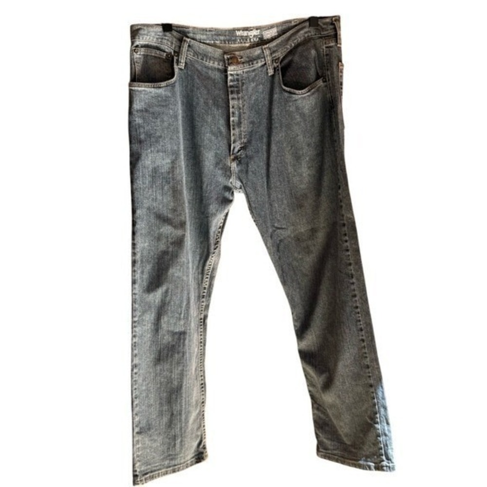 Wrangler Reserve Straight Leg Jeans Faded Denim Size 38W 30L